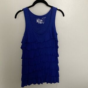 2/$30 💙 ruffled press tank top 💙 XS